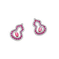 New niche, elegant, and fashionable jewelry set featuring zircon-encrusted gourd-shaped earrings, necklace, and clavicle chain.
